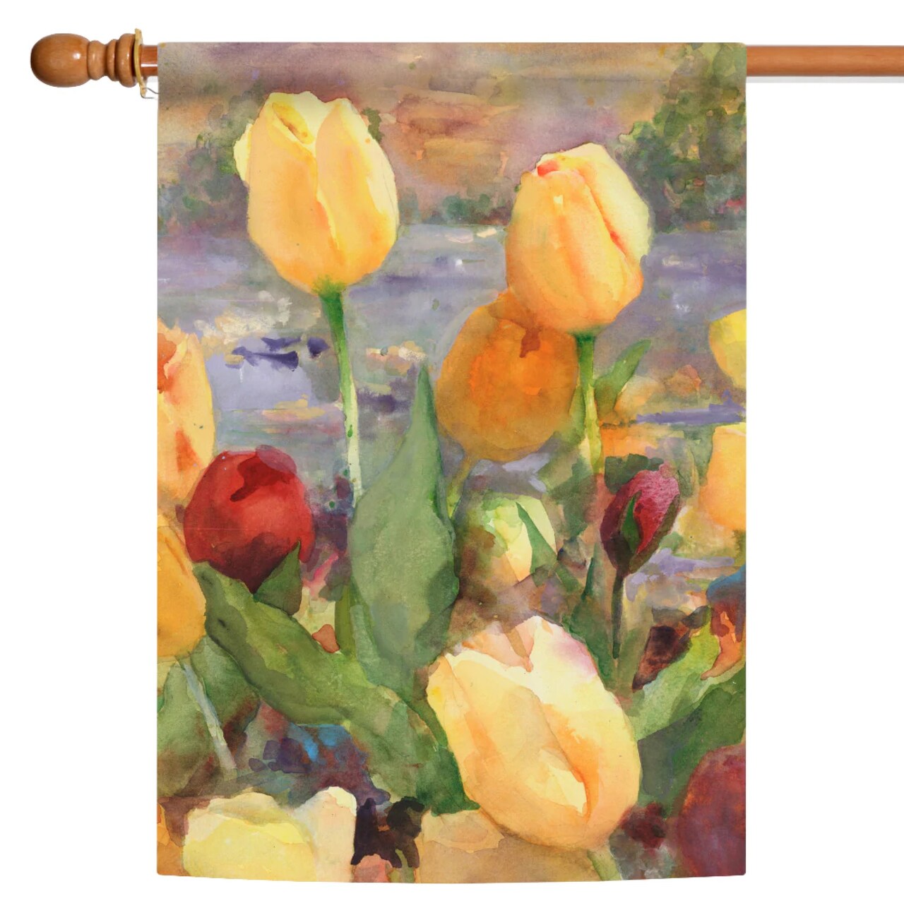 Toland Home Garden Beautiful Tulips Outdoor House Flag 40" x 28"